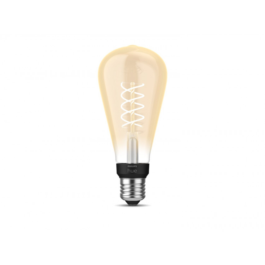LED Lamp E27 Filament  White ST72 7W PHILIPS Hue Edison