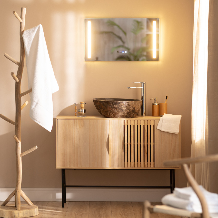Badkamer Spiegel met LED Licht en Anti-condens 40x70 cm Similan 