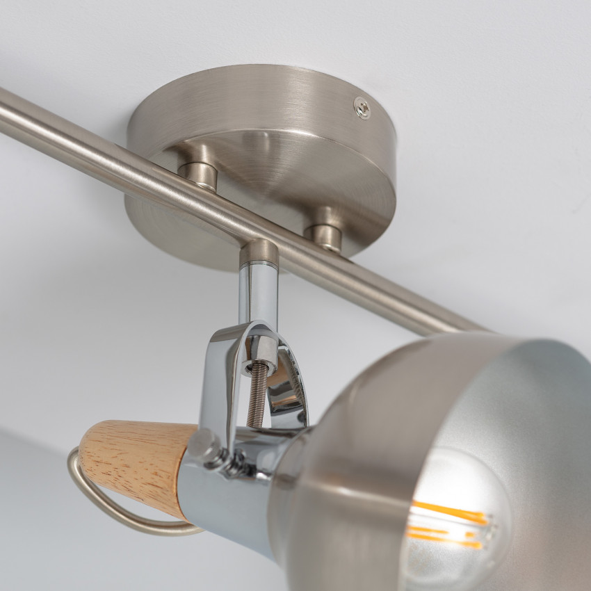 Foco Orientable Emer 3x Lineal Plata