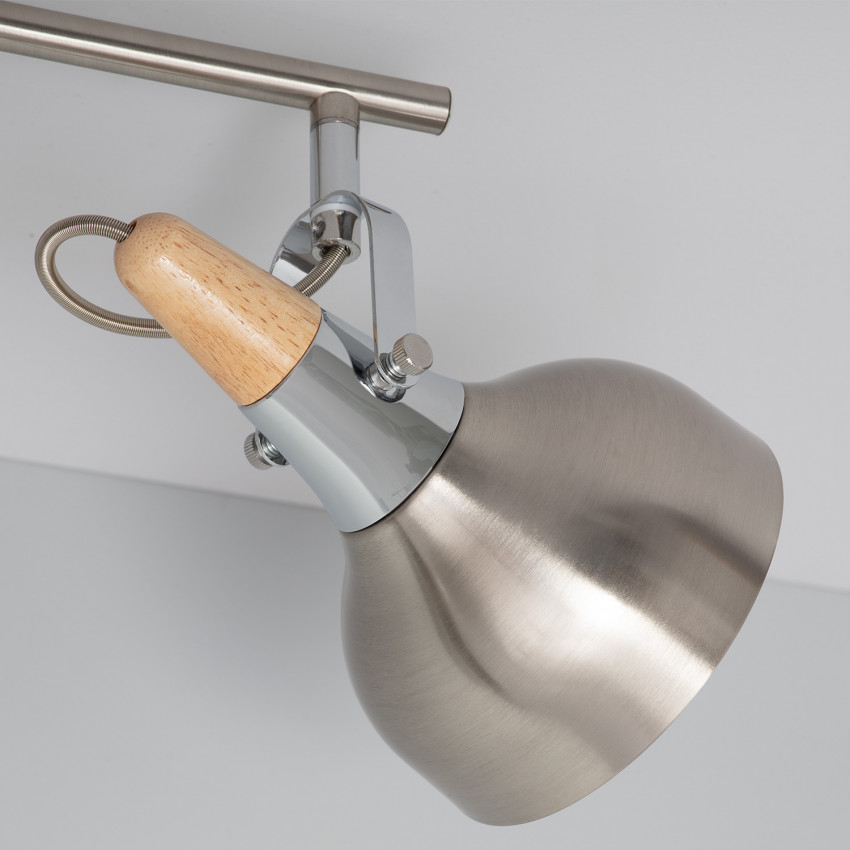 Foco Orientable Emer 3x Lineal Plata