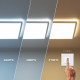 Plafón LED 24W CCT Seleccionable Cuadrado
