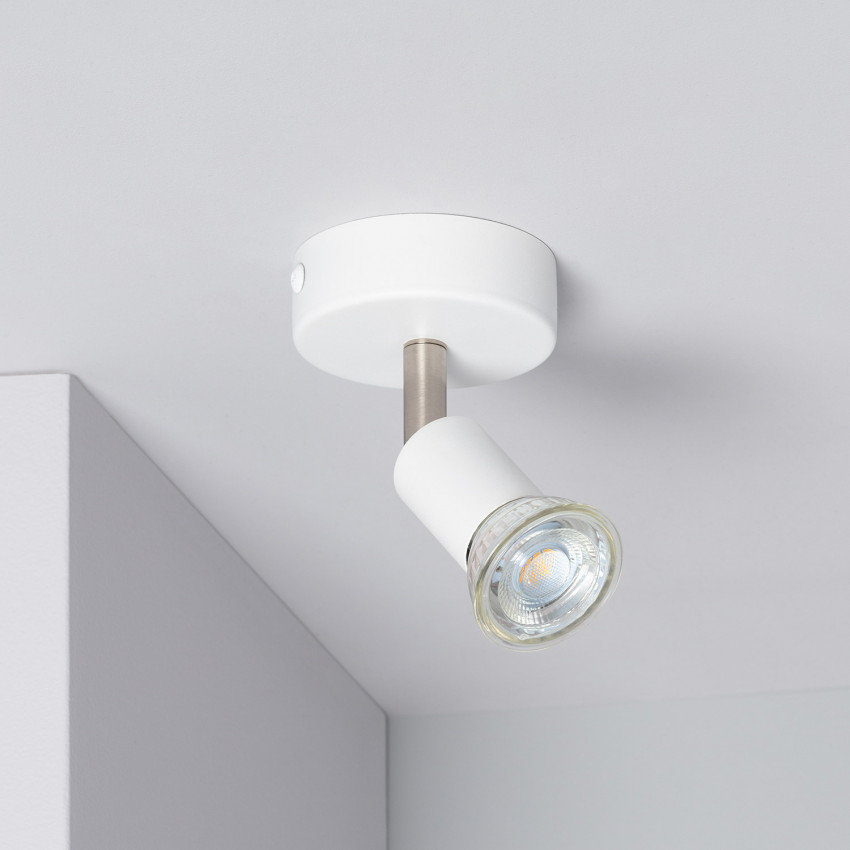 Plafondlamp Aluminium Oasis met Spotlight Wit Verstelbaar