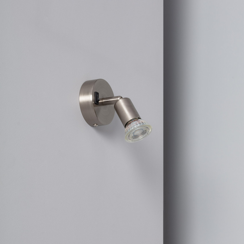 Wandlamp Aluminium  Richtbaar met Schakelaar 1 Spot Oasis Zilver