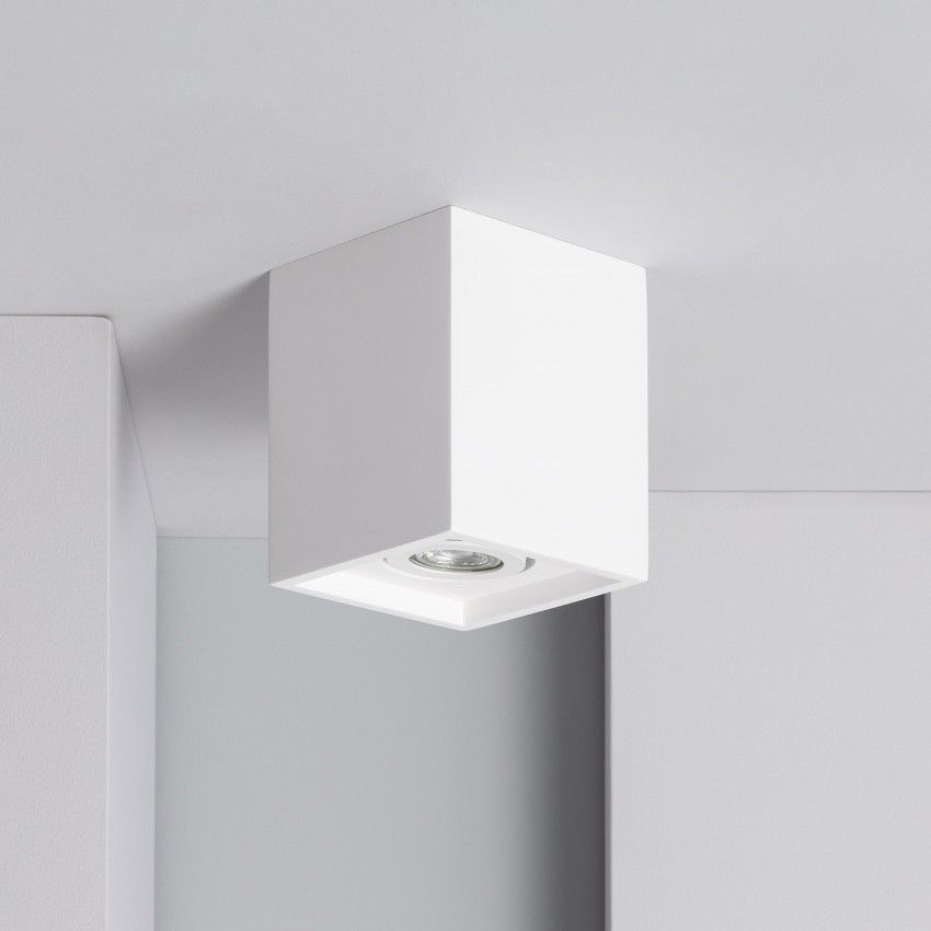 Plafondlamp van Gips Jaspe Short