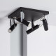 Foco LED Orientable Quvu 4x4W Negro