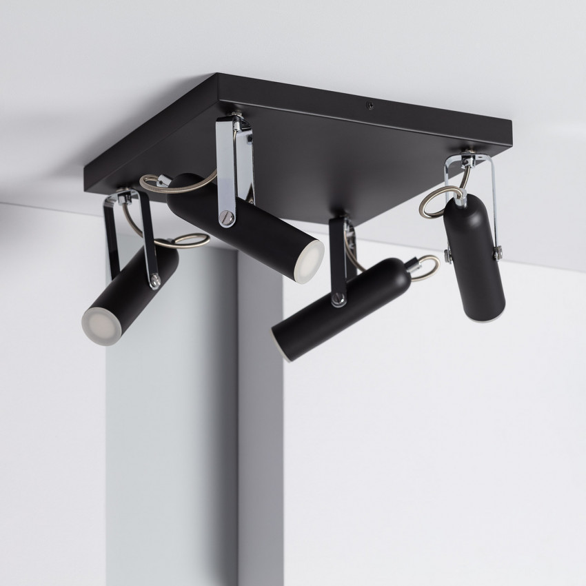 Plafondlamp Plafondlamp LED 16W Metaal  Richtbaar  2 spots  Big Bari
