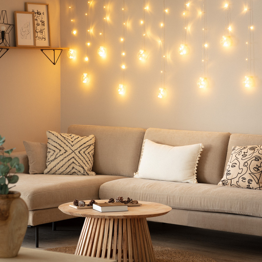 Led slinger met bollen (Lichtgordijn) 3.6W 2.5m