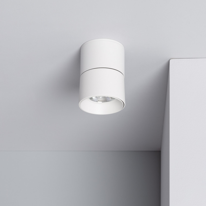 Plafondlamp 7W LED Rond Aluminium Wit New Onuba