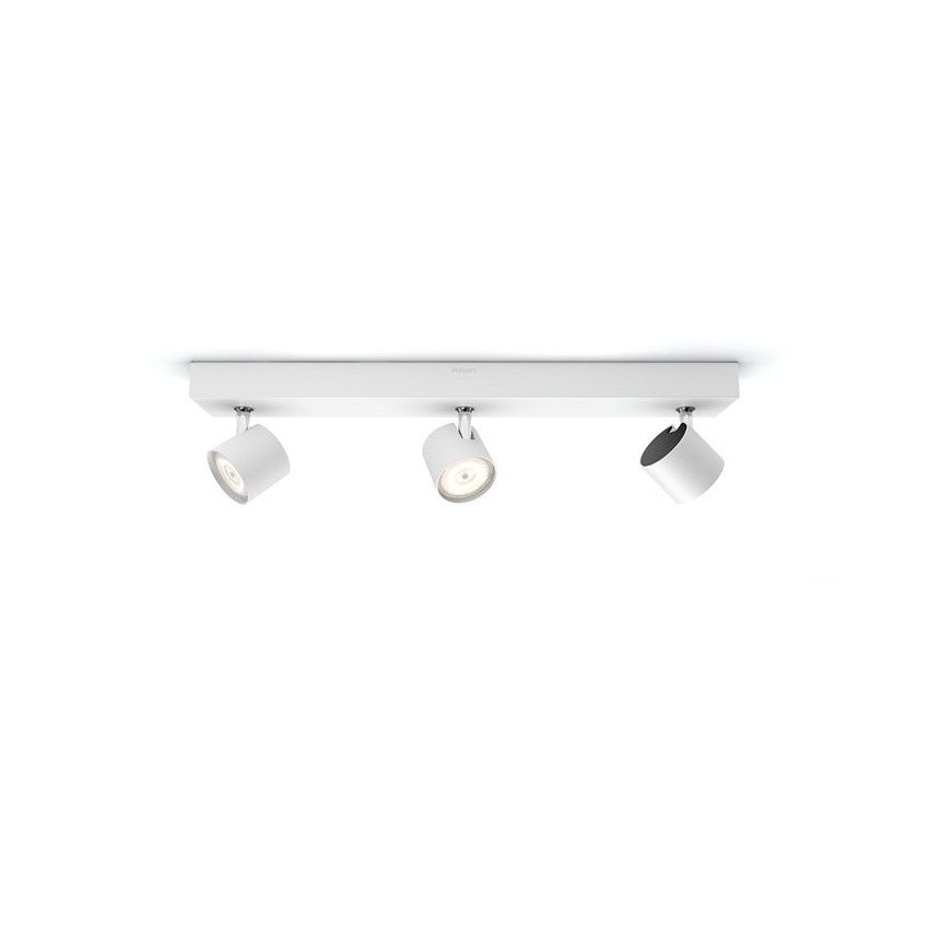 Plafondlamp LED Dimbaar  WarmGlow 3 Spots  3x4.5W PHILIPS Star