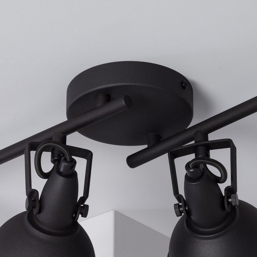 Foco Orientable Emer 4x Negro