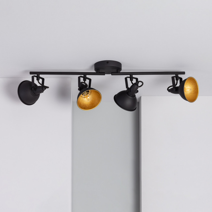 Foco Orientable Emer 4x Negro