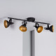Foco Orientable Emer 4x Negro