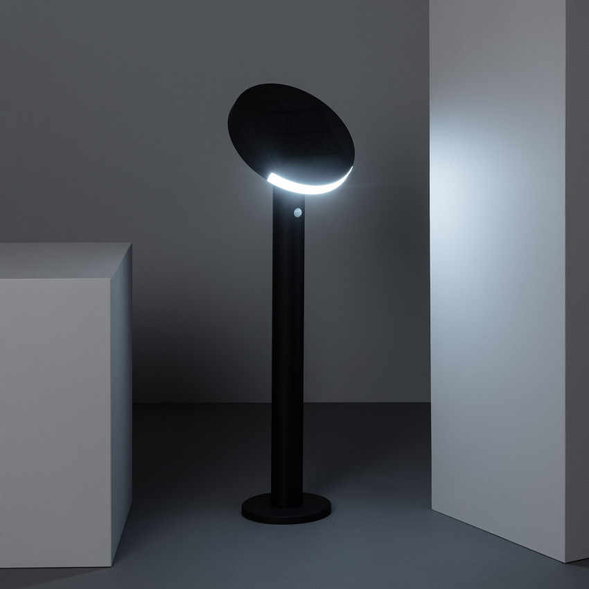 Baliza LED Solar Suez con Detector de Movimiento PIR IP65 80cm