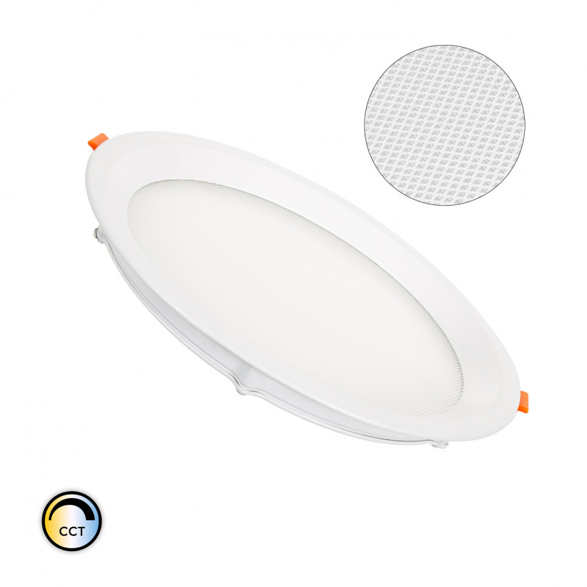 Downlight Led 20W CCT circulaire Slim LIFUD Microprismatisch (UGR17)  Ø 205 mm  