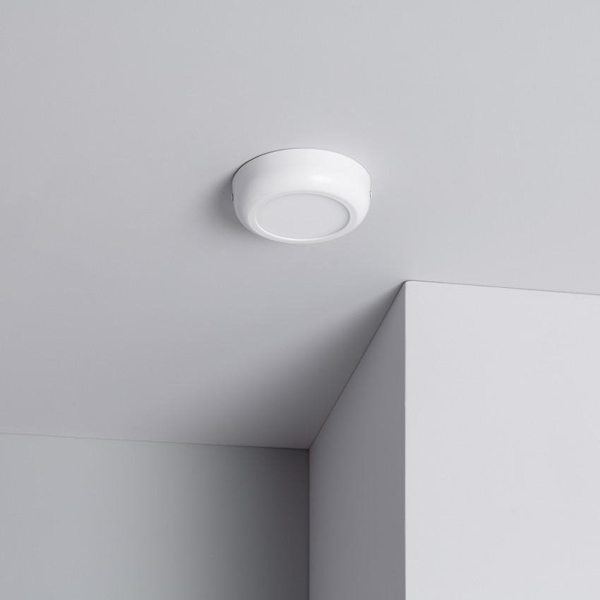 Plafondlamp  Metaal Rond wit design 6W LED  Ø125 mm