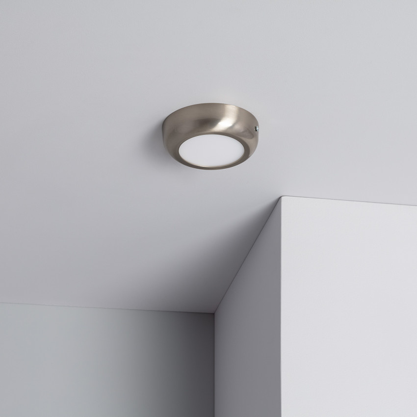 Plafón LED Circular Design 6W Silver