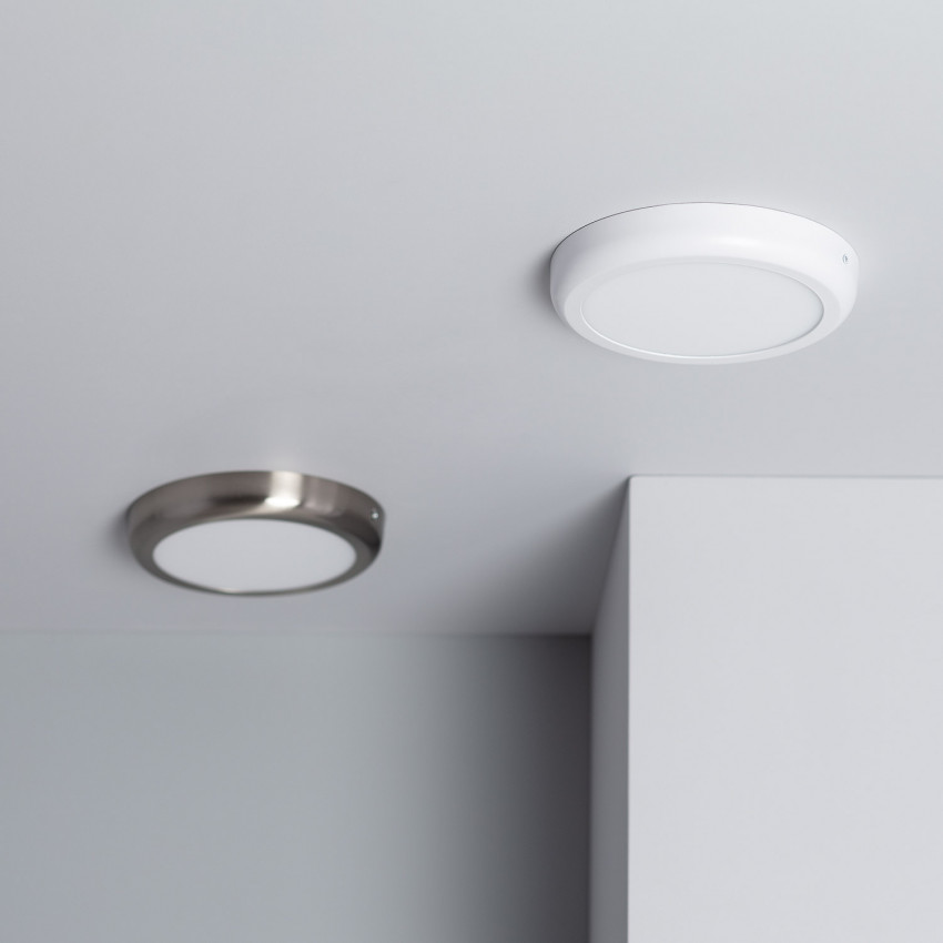 Plafón LED Circular Silver Design 18W