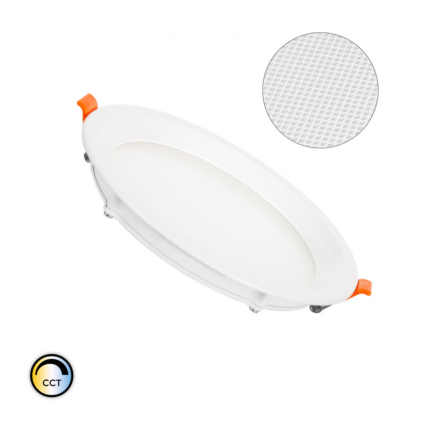 Downlight Led 16W CCT circulaire Slim LIFUD Microprismatisch (UGR17)  Ø 150 mm  