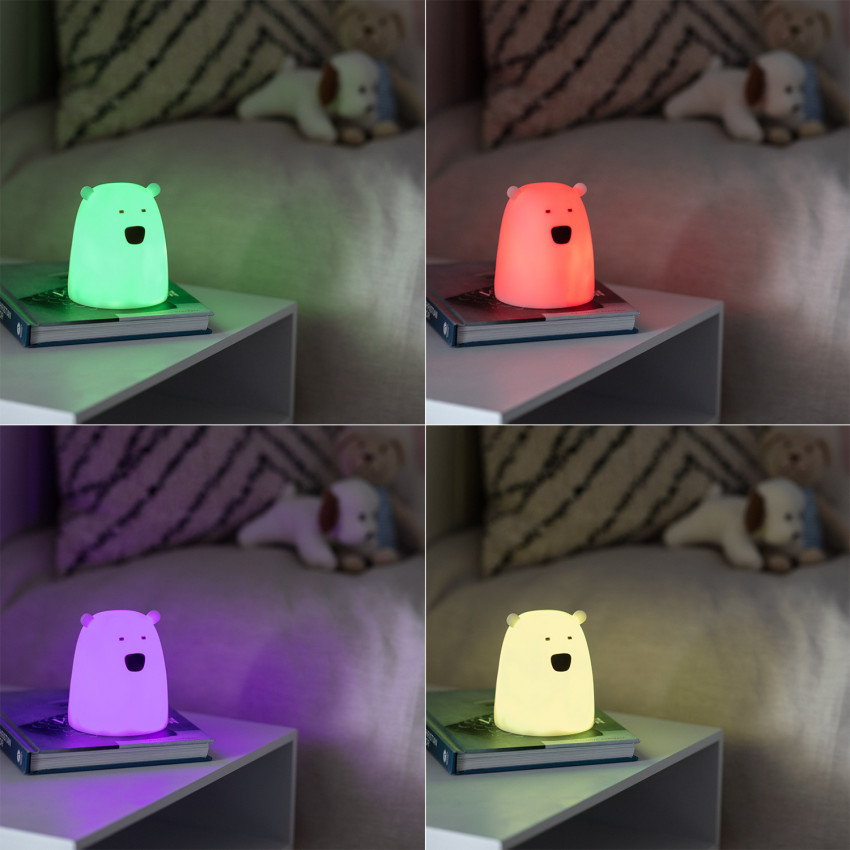 Luz LED Mesita para Niños Oso