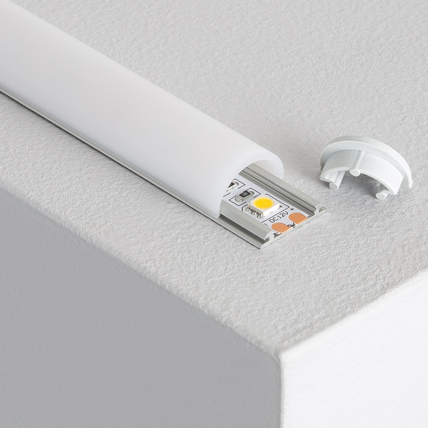 Flexibele Aluminium Profiel voor LED tot 12 mm -