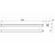 Pantalla LED 10W 600mm PHILIPS Ledinaire Regleta Batten Enlazable BN021C