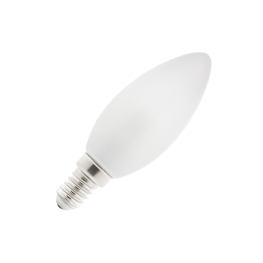LED Lamp E14 C35 4W kaars Glas