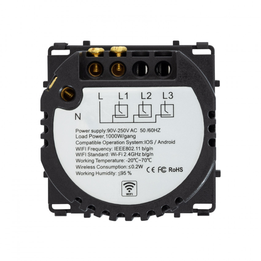 Interruptor para Persianas Automáticas con Marco Cristal Modern