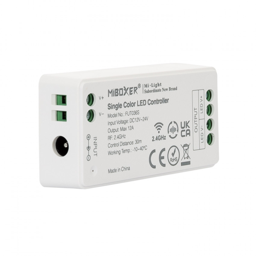 Controller Dimmer LED  Monocolor 12/24V DC MiBoxer FUT036S