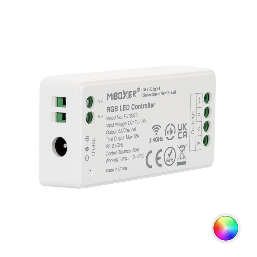 Controller Dimmer LED RGB 12/24V DC MiBoxer FUT037S
