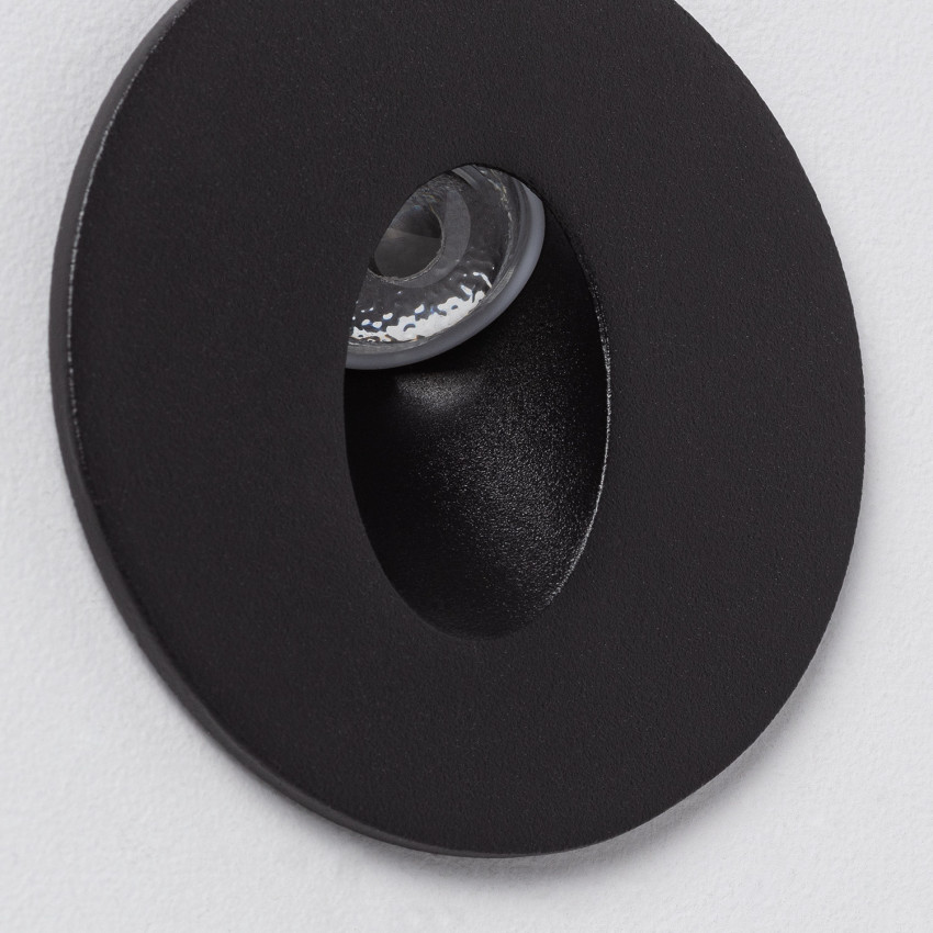 Baliza LED Adam Acabado Negro 1W