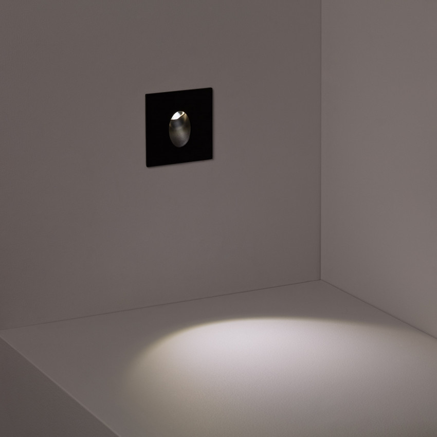 Baliza LED Blake Acabado Negro 1W