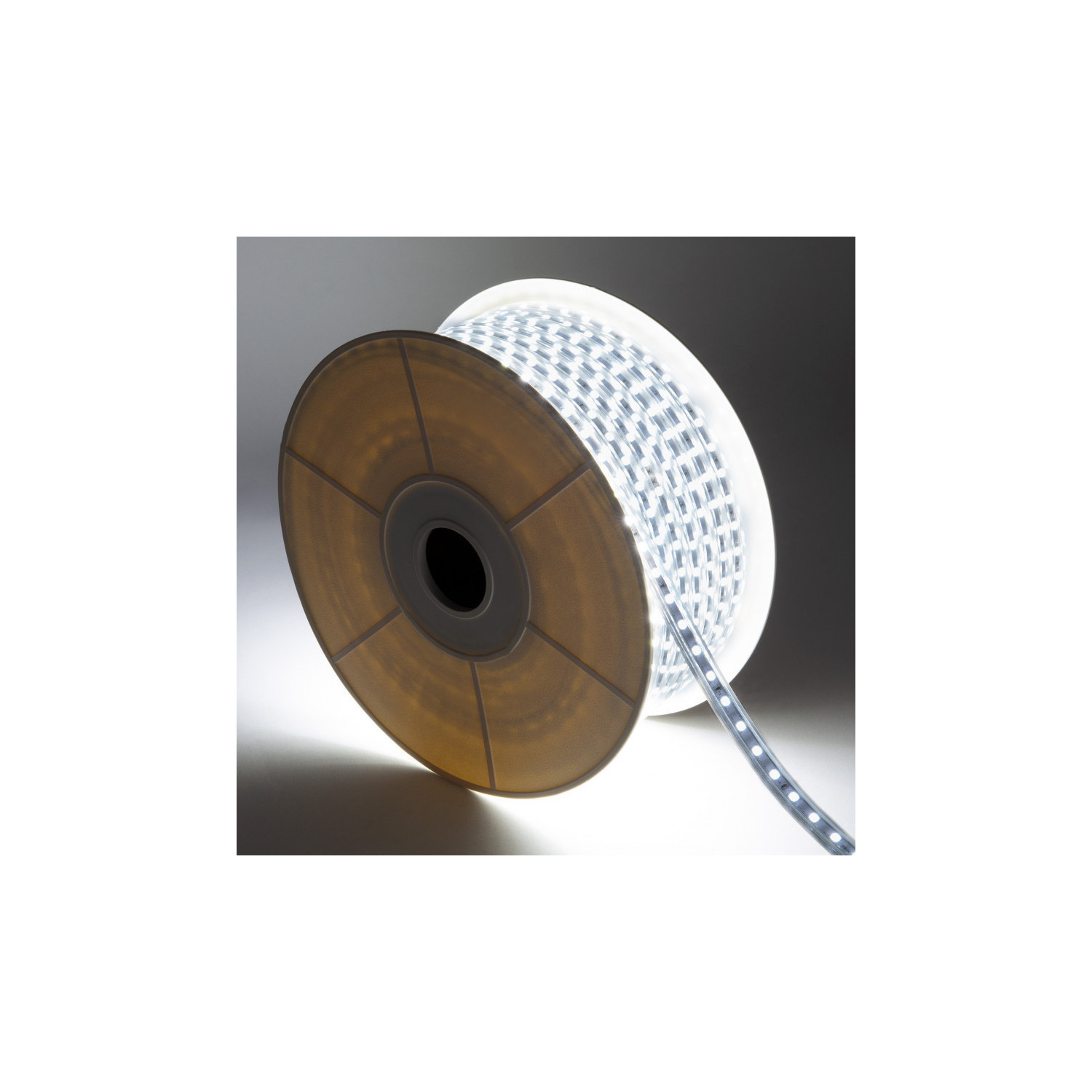 Strip Rol Dimbaar LED/m 50m Koel Wit IP65 Breedte 14mm te knippen elke 100 cm - Ledkia