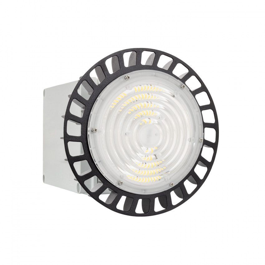 High Bay Industriële UFO HBF SAMSUNG LED 100W 150lm/W 35-60-90º LIFUD Dimbaar  + Emergency Kit
