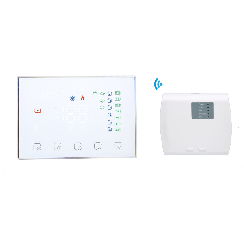 Thermostaat  WiFi Programable Wit Wireless 