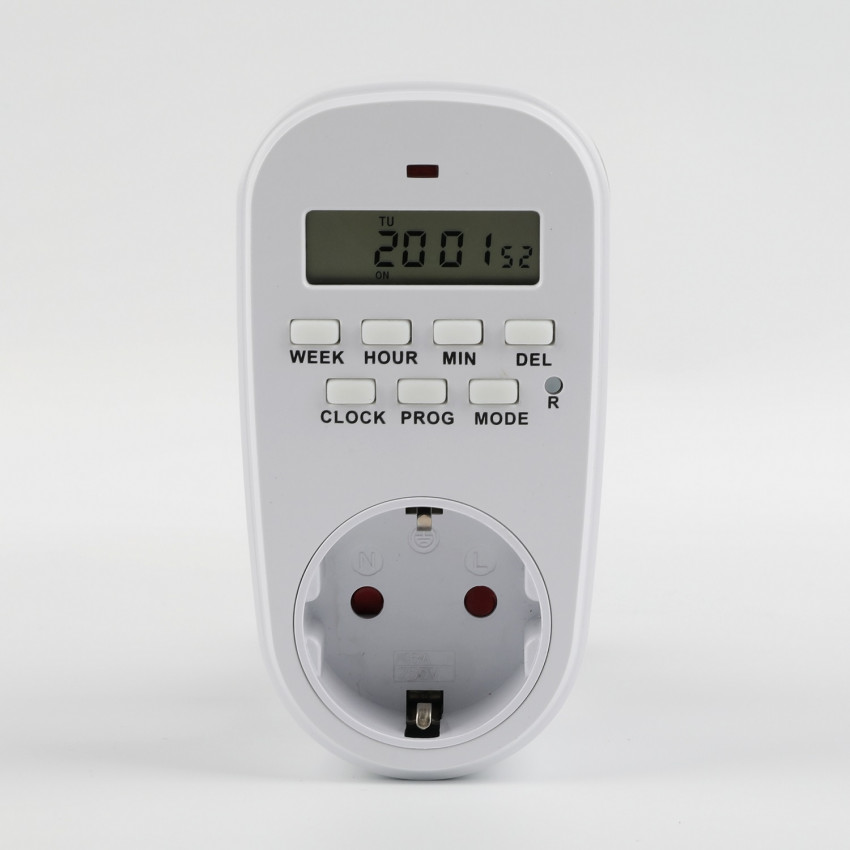 Programmeerbare Digitale Timer met Schuko F-type stekker