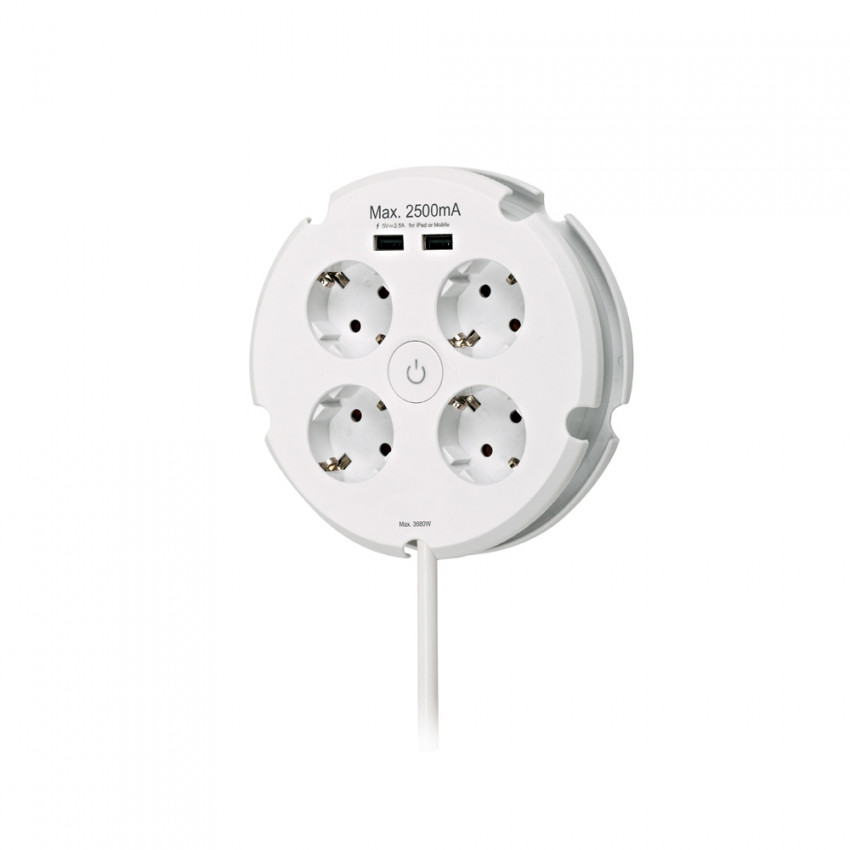 Multiple Basis 4 Stopcontact  F Type Schuko+ 2 USB-A 1,5m  SIMON  BM642103