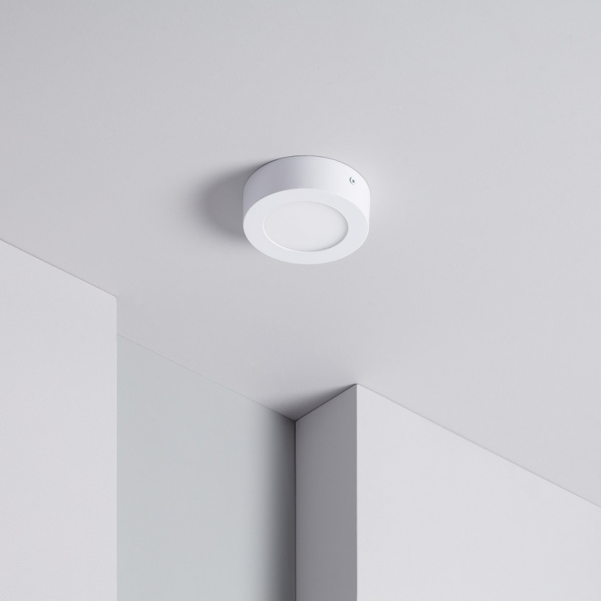 Plafondlamp  LED 6W Rond  SwitchCCT Selecteerbaar Ø120 mm