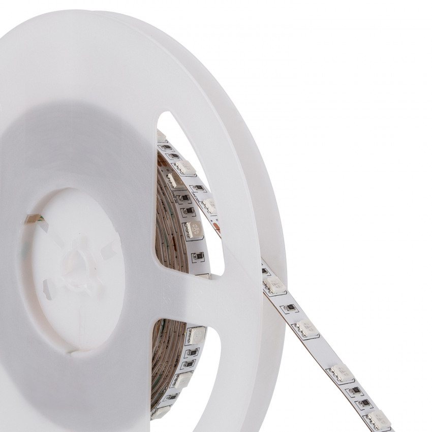 Kit Tira LED RGB 24V DC 60LED/m 5m con Controlador Smart WiFi y Fuente Alimentación