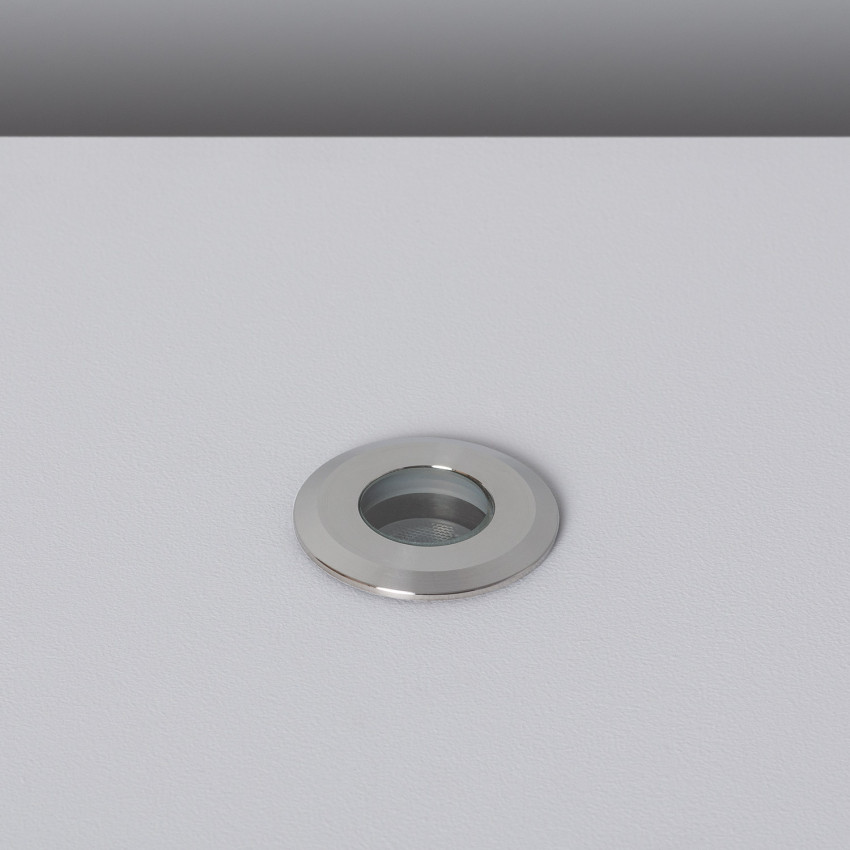 Foco LED 1W Empotrable en Suelo Aluminio IP65 Tiziano