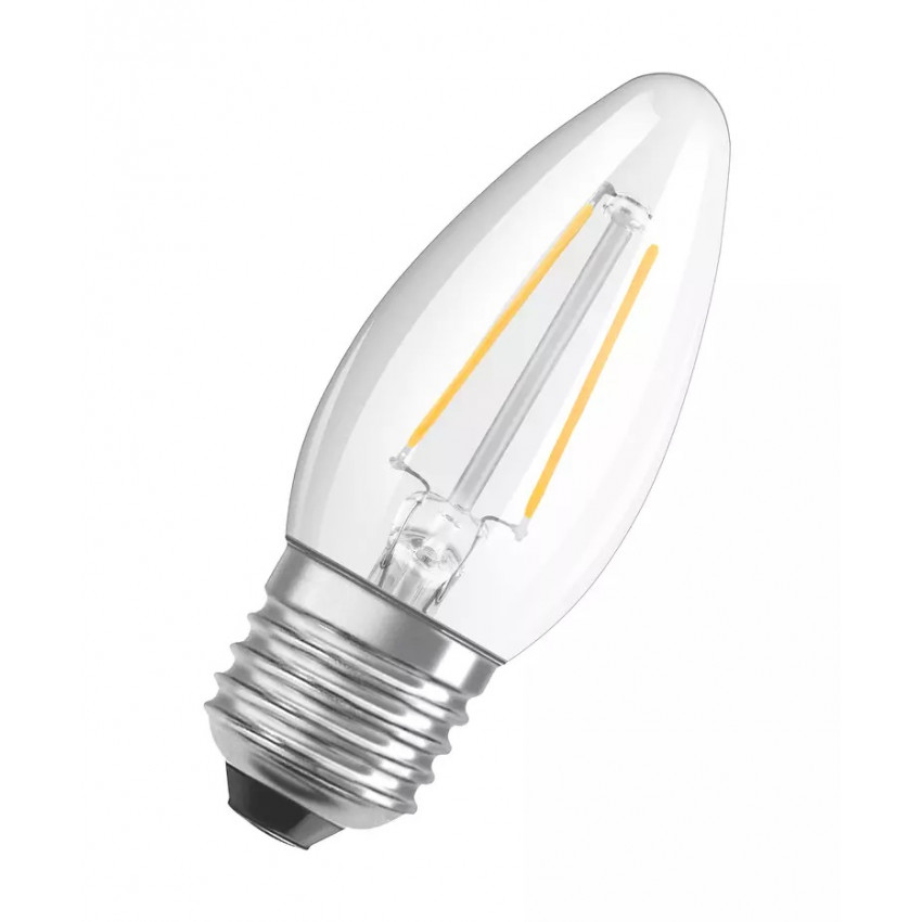 LED Lamp E27 C35 Dimbaar Filament  Kaars 4,8W Parathom Classic OSRAM 4058075590670 