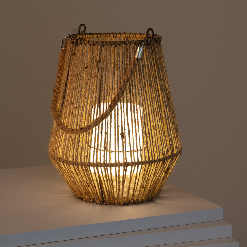 Lámpara de Mesa LED de Cuerda Natural Alguer
