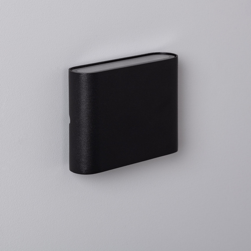 Aplique LED Luming Cuadrado 6W Negro