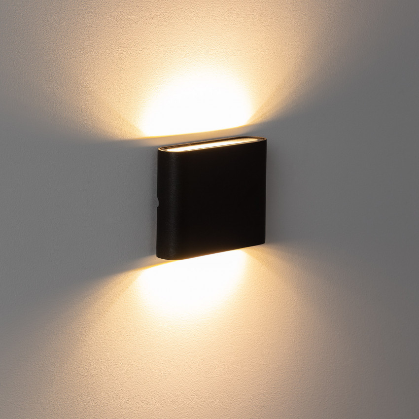 Aplique LED Luming Cuadrado 6W Negro