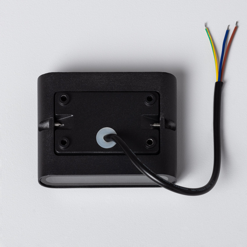 Aplique LED Luming Cuadrado 6W Negro