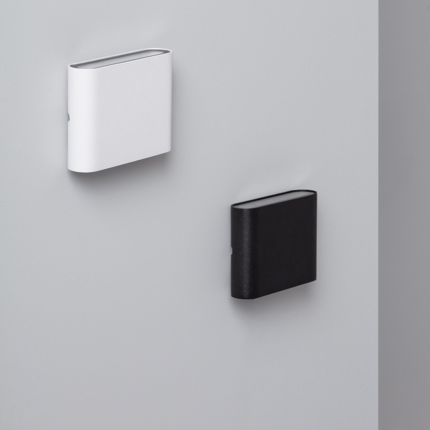 Aplique LED Luming Cuadrado 6W Negro