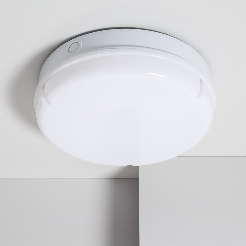 Plafondlamp Hublot Rond Wit LED 24W met niet permanent noodverlichting IP65 Ø285 mm
