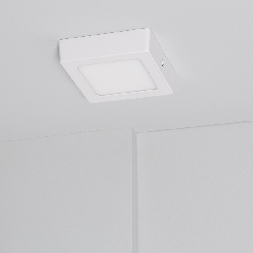 Plafondlamp Superslim Vierkant LED 6W CCT Selecteerbaar 105x105 mm