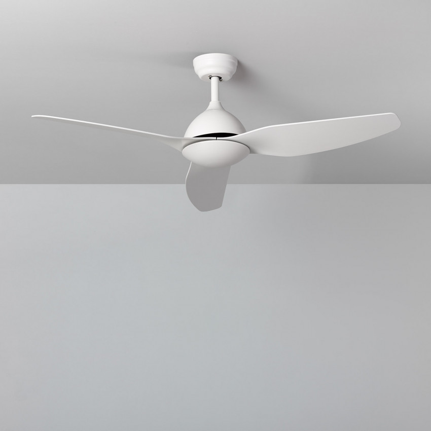 Plafondventilator Woolworth Wit Hout 127cm Motor DC 