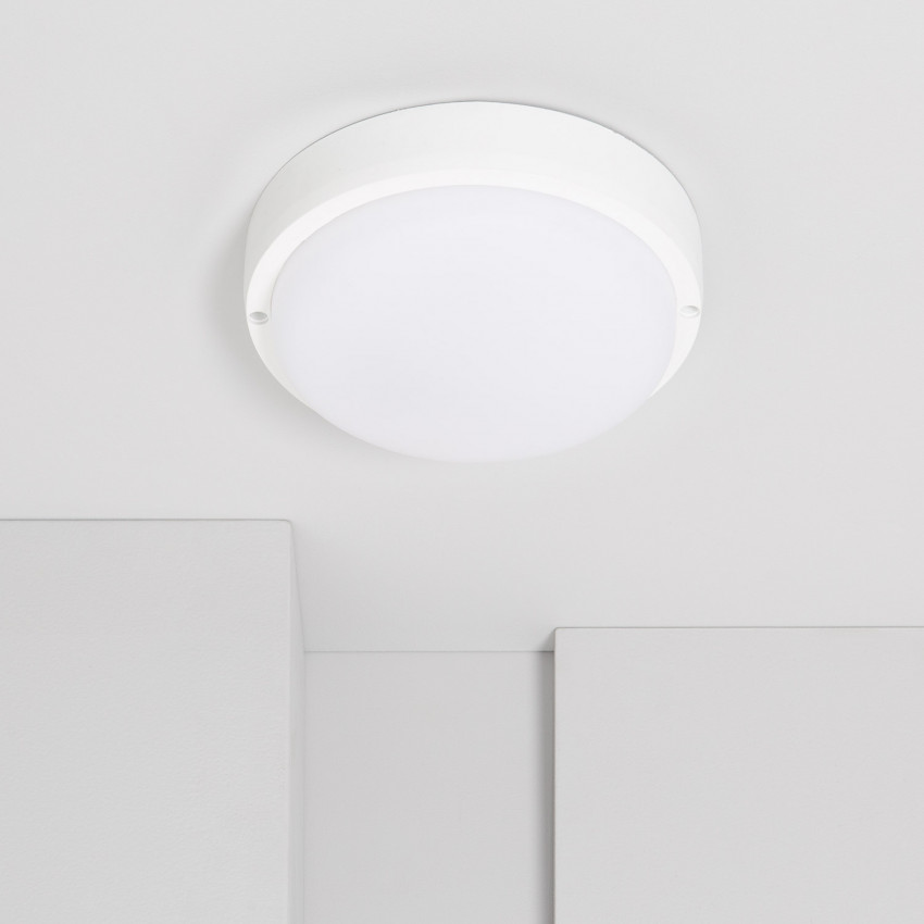 Plafondlamp LED 25W Rond Outdoor Ø175 mm IP65 Hublot White
