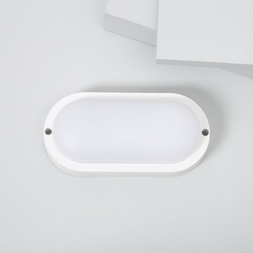 Plafondlamp LED 15W Ovaal Outdoor  85x173 mm IP65 Hublot White